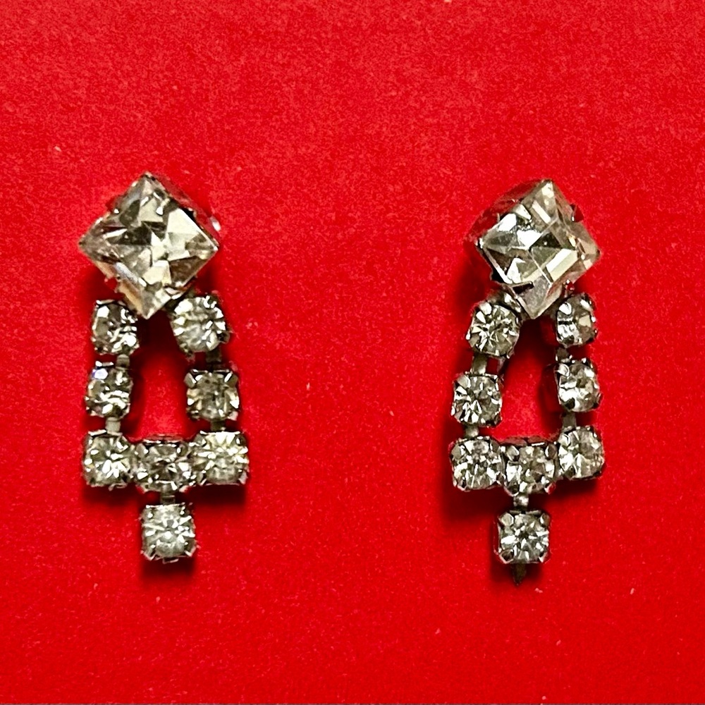Vintage Silver Earrings Screw-on